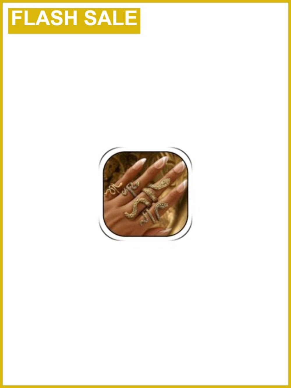 Stackable Snake Rings for Women Medusa Serpent Ring Set Egyptian Cleopatra